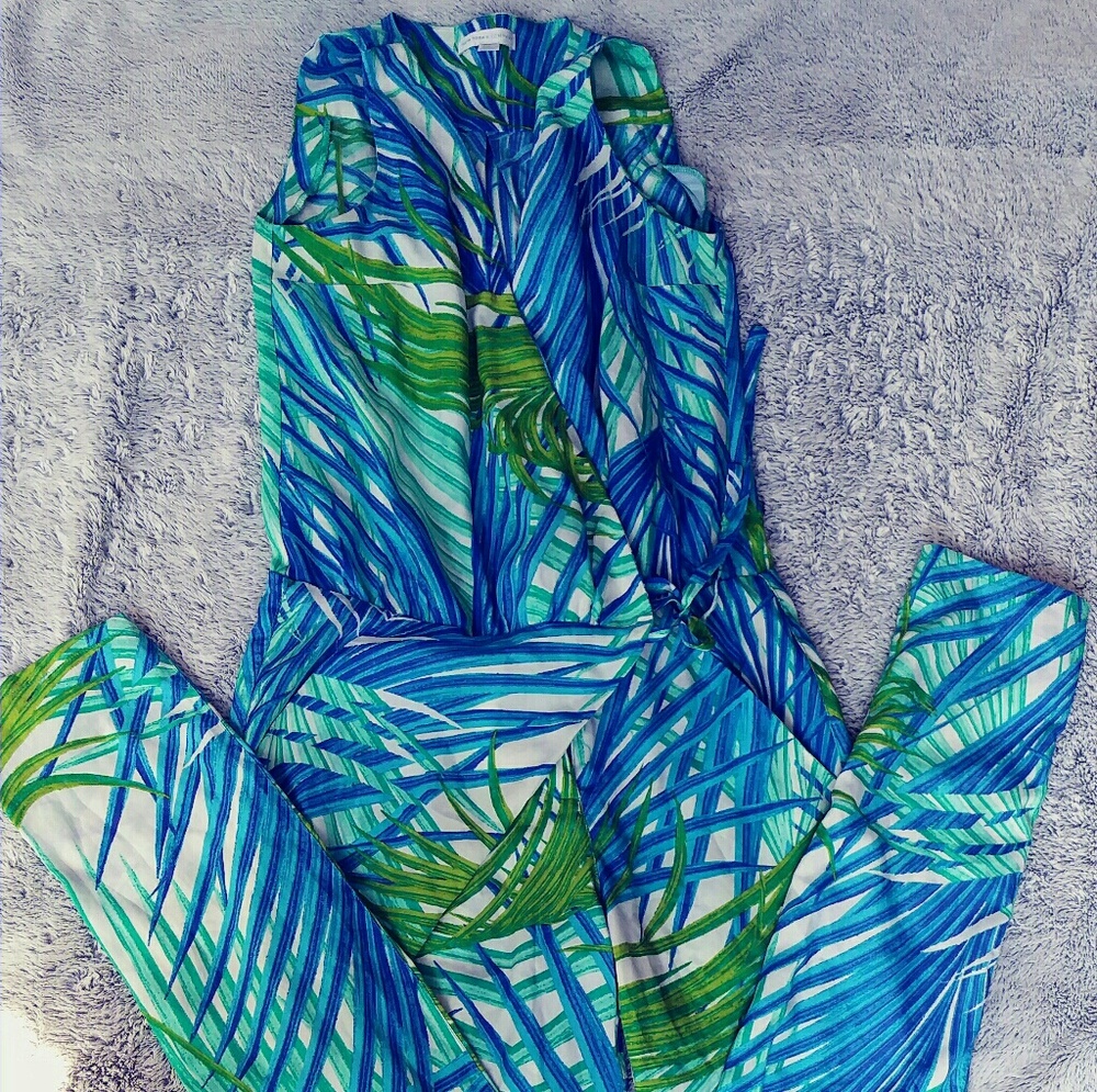 New York & Company Turquoise Blue 🌴 Romper